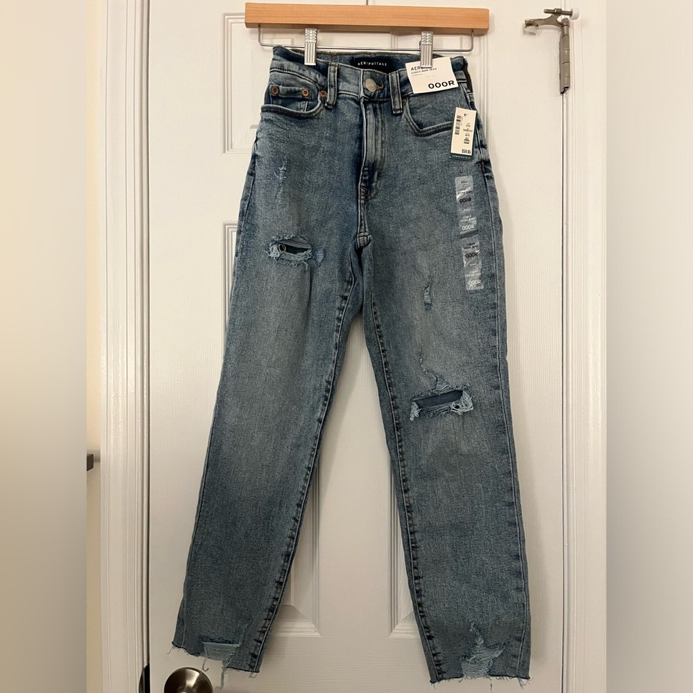 NWT Aeropostale curvy mom jean